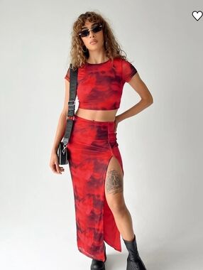 Princess Polly Rosie Mesh Skirt And Top Set